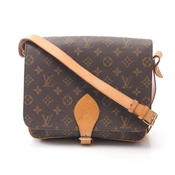 LOUIS VUITTON Brown Monogram Leather Shoulder Bag - Picture 1 of 11